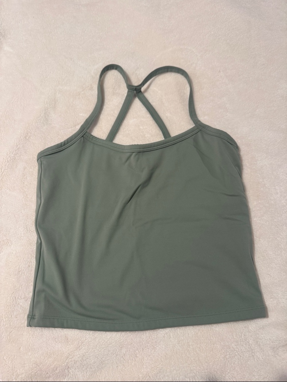 GREEN WORKOUT TOP